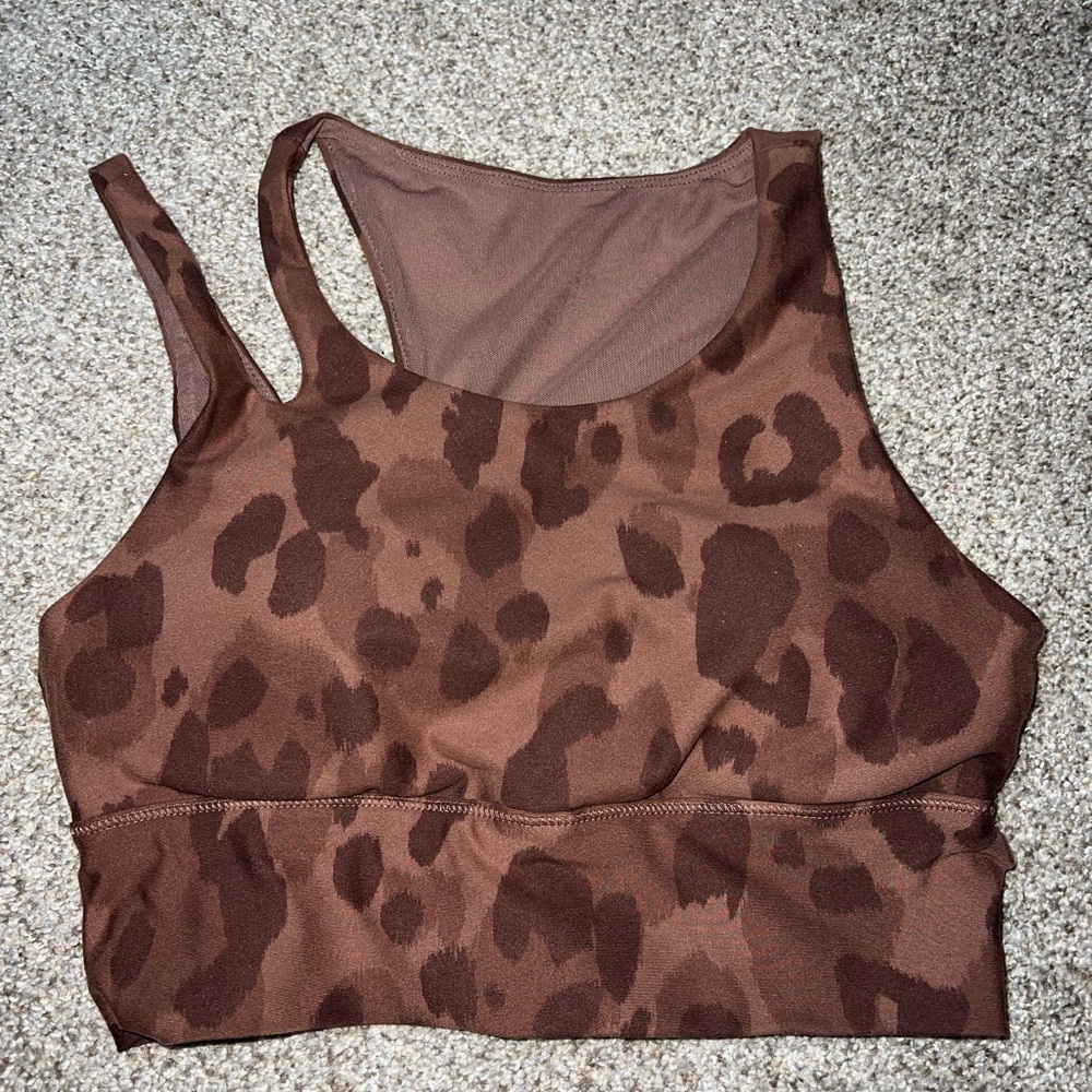 DSG Brown Patterned Sports Bra